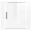 vidaXL Veggmonterte nattbord 2 stk h&oslash;yglans hvit 50x30x47 cm