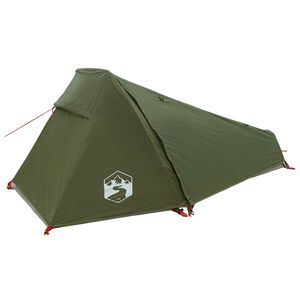 vidaXL Tunneltelt 215 x 100 x 90 cm Olivengr&oslash;nn Polyester og st&aring;l