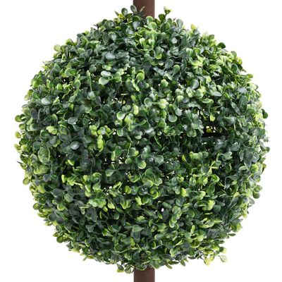 vidaXL Kunstig buksbomplante med potte ballformet 118 cm grønn