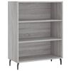 vidaXL Highboard gr&aring; sonoma 69,5x34x180 cm konstruert tre
