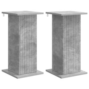 vidaXL Planteholder 2 stk. Betonggr&aring; 30,5 x 30 x 60,5 cm