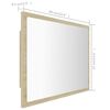 vidaXL LED-badespeil sonoma eik 60x8,5x37 cm akryl