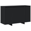 vidaXL Serviesskap Svart 120 x 41 x 75 cm Konstruert tre