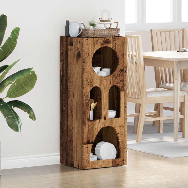 vidaXL Serviesskap Gammelt tre 40 x 35 x 100.5 cm Konstruert tre