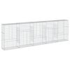 vidaXL Gabionkurv med deksel 500x50x150 cm galvanisert jern