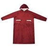 vidaXL Teppe-hettegenser Bordeaux R&oslash;d xl Fleece og Flanell