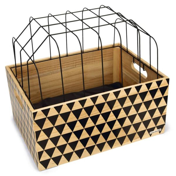 Beeztees Hundesykkelkurv tre m&oslash;nster