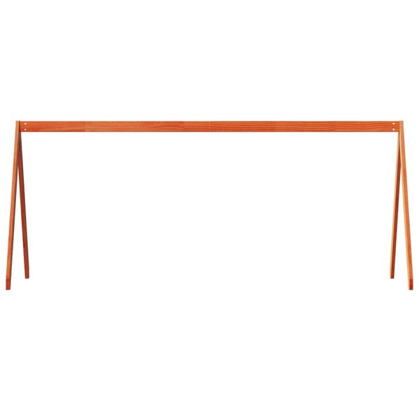 vidaXL Tak for barneseng voksbrun 199x95,5x88 cm heltre furu