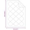 vidaXL Quilts & Duner Hvit 155 x 220 cm Mikrofiber