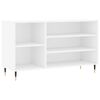 vidaXL Skoskap h&oslash;yglans hvit 102x36x60 cm konstruert tre