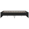 vidaXL Sengeramme svart 140x190 cm konstruert tre og metall
