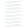 vidaXL Hylleplater 8 stk hvit 80x30x1,5 cm sponplate