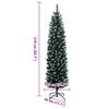 vidaXL Kunstig slankt juletre 300 LED 210 cm