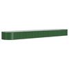 vidaXL H&oslash;ybed galvanisert st&aring;l 440x80x36 cm gr&oslash;nn