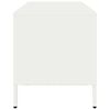 vidaXL TV-benk hvit 101,5x39x43,5 cm kaldvalset st&aring;l