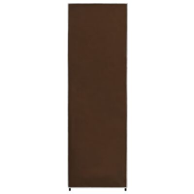 vidaXL Garderobe brun 87x49x159 cm stoff