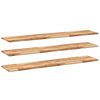 vidaXL Flytende hyller 3 stk 160x30x2 cm oljebehandlet heltre akasie
