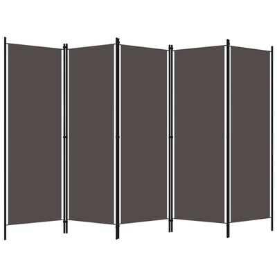vidaXL Romdeler med 5 paneler antrasitt 250x180 cm