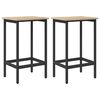 vidaXL Barstol 2 stk. Sonoma eik 40 x 32 x 64 cm Konstruert tre
