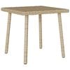 vidaXL Hage salongbord rektangul&aelig;r beige 40x40x37 cm polyrotting