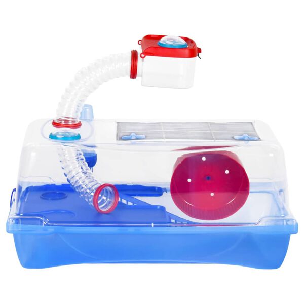 vidaXL Hamsterbur blå 57x33x26 cm polypropylen