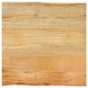 vidaXL Bordplate 40x40x2,5 cm naturlig kant heltre mango