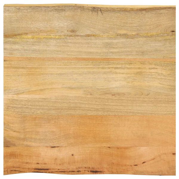 vidaXL Bordplate 40x40x2,5 cm naturlig kant heltre mango