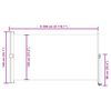 vidaXL Uttrekkbar sidemarkise 140 x 300 cm svart