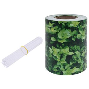 vidaXL Innsynslist PVC 35x0,19 m gr&oslash;nn