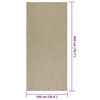 vidaXL Teppe ZIZUR beige 100x200cm jute-utseende innendørs og utendørs