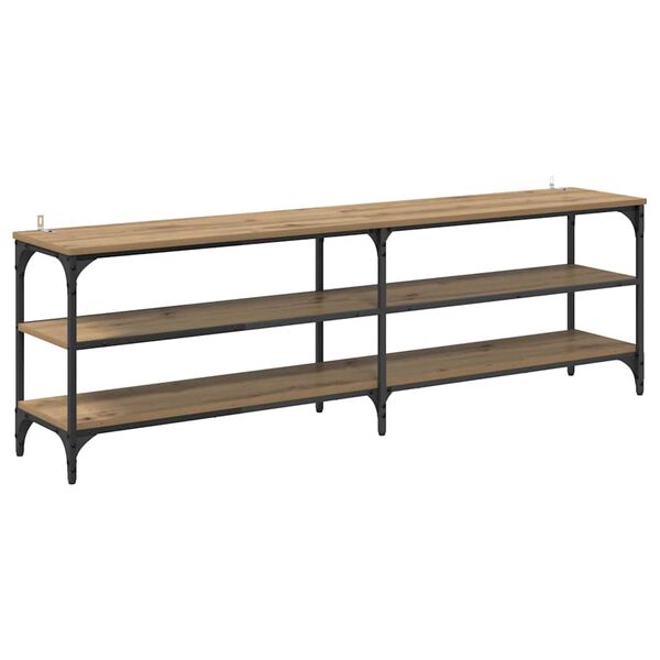 vidaXL TV-skap Artisan Eik 160 x 30 x 50 cm Ingeni&oslash;rtre og jern