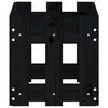 vidaXL Plantekasse med gjerdedesign svart 60x30x30 cm heltre furu