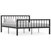 vidaXL Sengeramme svart metall 160x200 cm