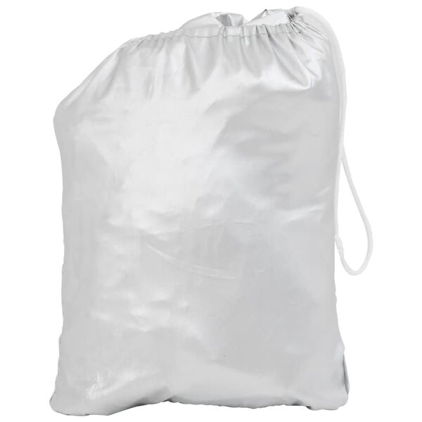 vidaXL Halvt biltrekk med kroker Silver XL