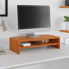 vidaXL Monitorstativ voksbrun 50x24x13 cm heltre furu