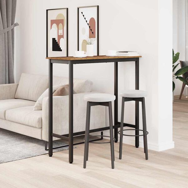 vidaXL bord Gammelt tre 100 x 40 x 100,5 cm Konstruksjonsvirke og st&aring;l