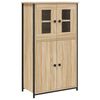 vidaXL Highboard sonoma eik 62x32x106,5 cm konstruert tre