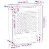 vidaXL Radiatordeksel MDF gr&aring; 78 cm
