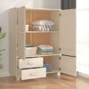 vidaXL Garderobe HAMAR honningbrun 99x45x137 cm heltre furu