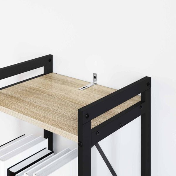 vidaXL Anti-tipp brakett Ensfarget 2 pcs s&oslash;lv 74,5 x 15 x 32 mm Jern