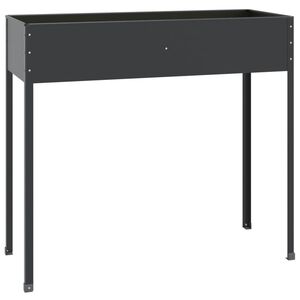 vidaXL Plantekasse antrasitt 100,5x40,5x90 cm galvanisert st&aring;l