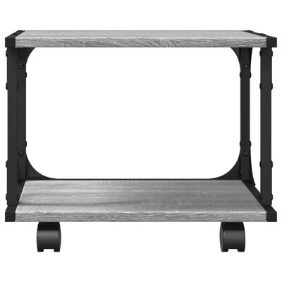 vidaXL Skriverbord 2 hyller grå sonoma 41x28x33,5 cm konstruert tre