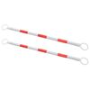 vidaXL Uttrekkbare trafikkjeglestenger 2 stk plast 116-197 cm