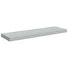 vidaXL Flytende vegghyller 2 stk betonggr&aring; 80x23,5x3,8 cm MDF