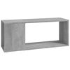 vidaXL TV-benk betonggr&aring; 80x24x32 cm konstruert tre