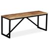 vidaXL Benk heltre mango 110x35x45 cm