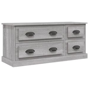 vidaXL TV-benk gr&aring; sonoma 100x35,5x45 cm konstruert tre