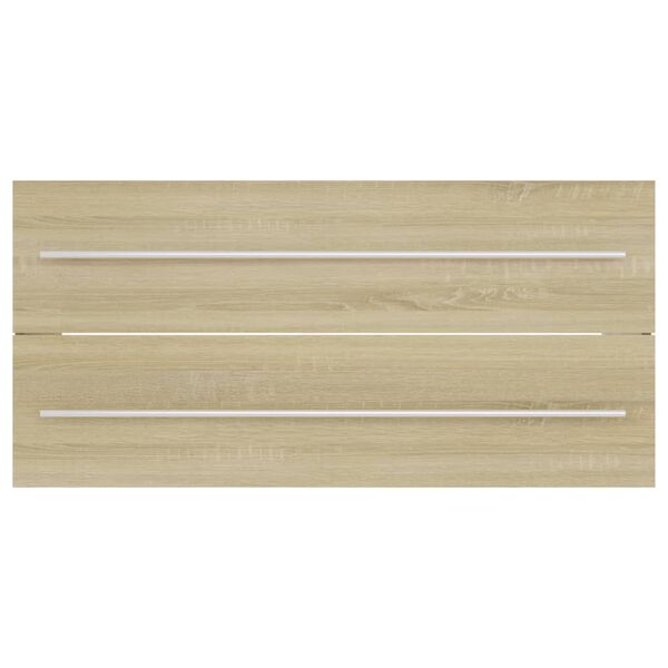 vidaXL Servantskap sonoma eik 100x38,5x48 cm konstruert tre