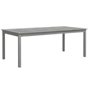 vidaXL Hagebord gr&aring; 200x100x75 cm heltre akasie