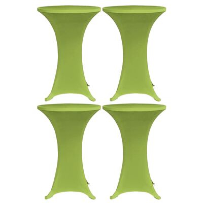 vidaXL Elastisk bordduk 4 stk 60 cm grønn